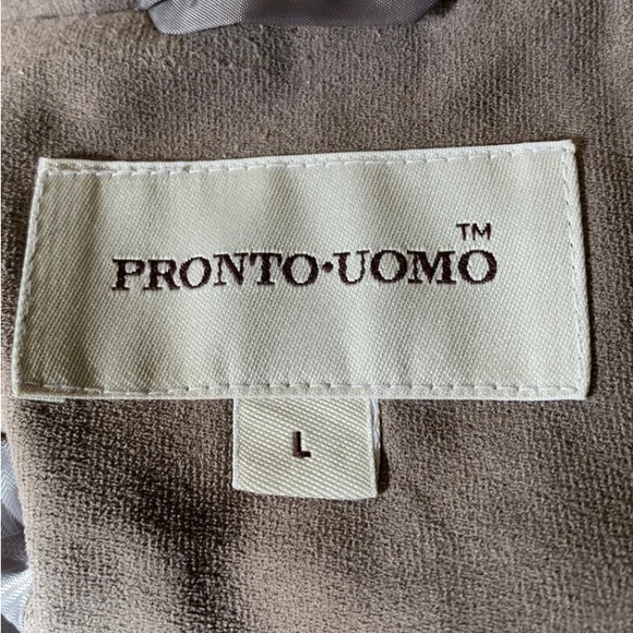 Pronto•Uomo taupe jacket men’s large - Picture 8 of 12